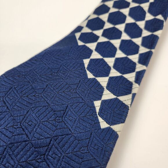 VTG 90s JC Penny Tie Mens Eclectic Retro Embroidered Preppy‎ Edgy Grandpa Core - Picture 3 of 11